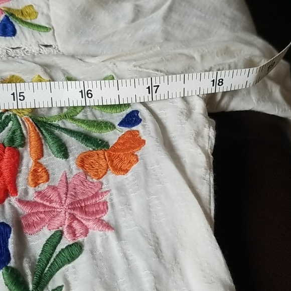 Anthropologie Vanessa Virginia pom pom peasant top - Picture 6 of 8